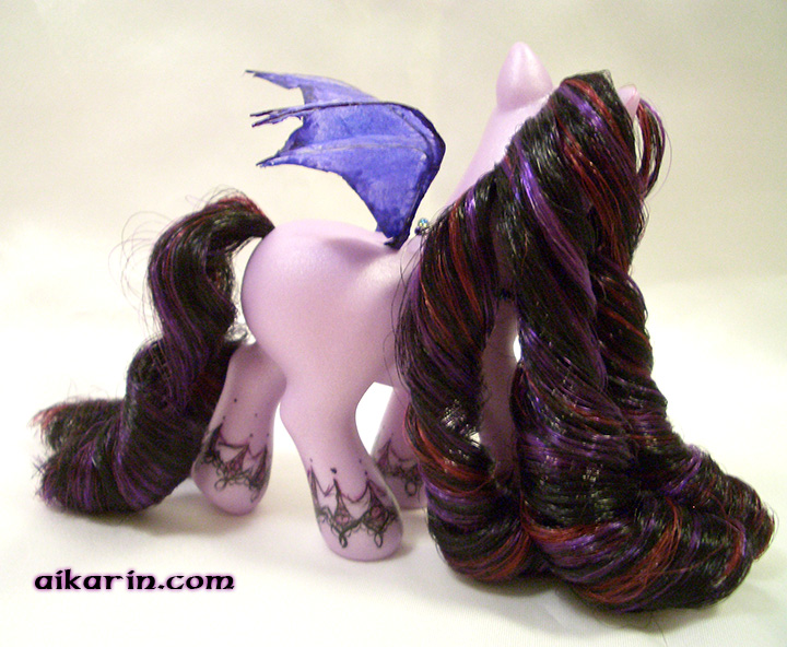 Black Hair Purple Highlights. Memento#39;s hair is 100%