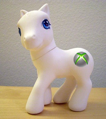 Microsoft - pony the x pony - xbox themed pony designed by angelika - custom