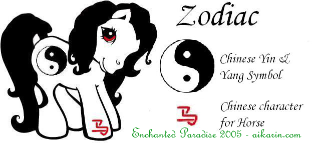 Dark zodiac symbols